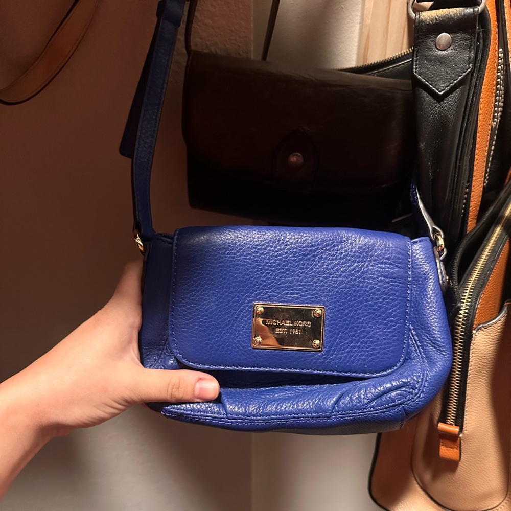blue MK crossbody